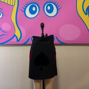 Moschino Cheap Chic Ace Heart Spades Clubs Skirt